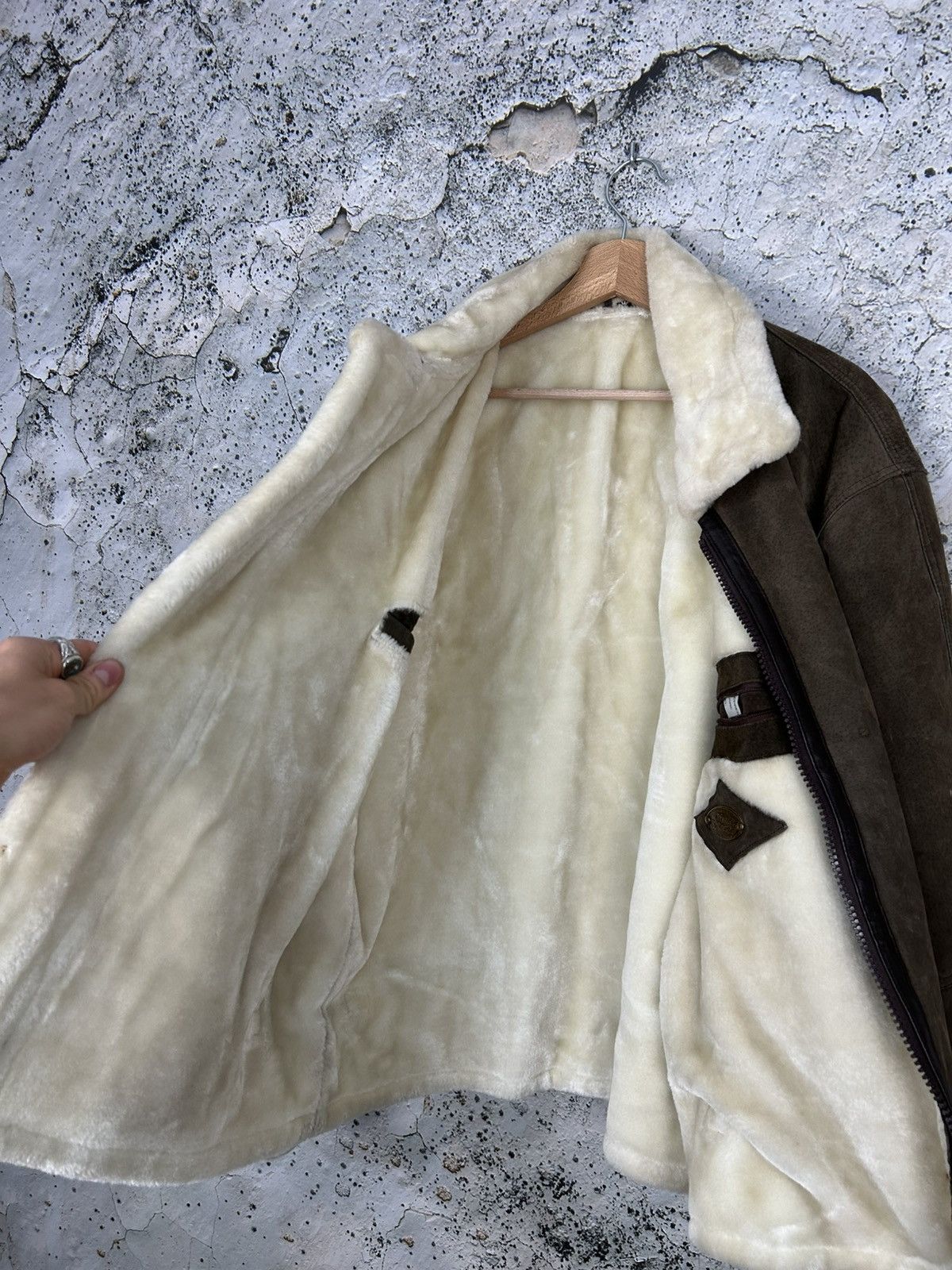 Vintage Vintage Shearling Jacket Sherpa Winter Genuine Leather 90s Size US M / EU 48-50 / 2 - 8 Thumbnail