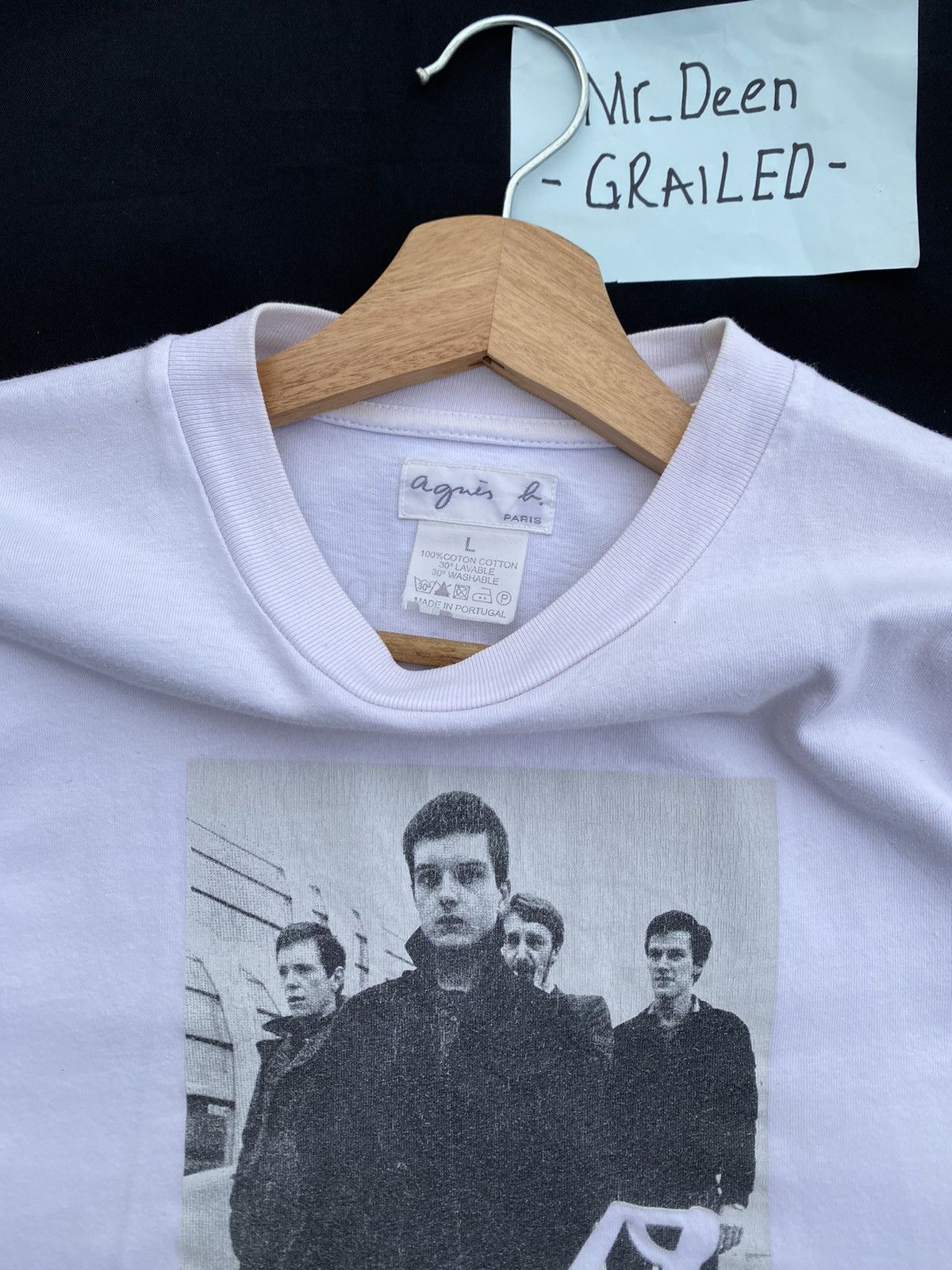 agnes b. Vintage Agnes B. x Joy Division Rare Printed Tshirt Size US L / EU 52-54 / 3 - 8 Thumbnail