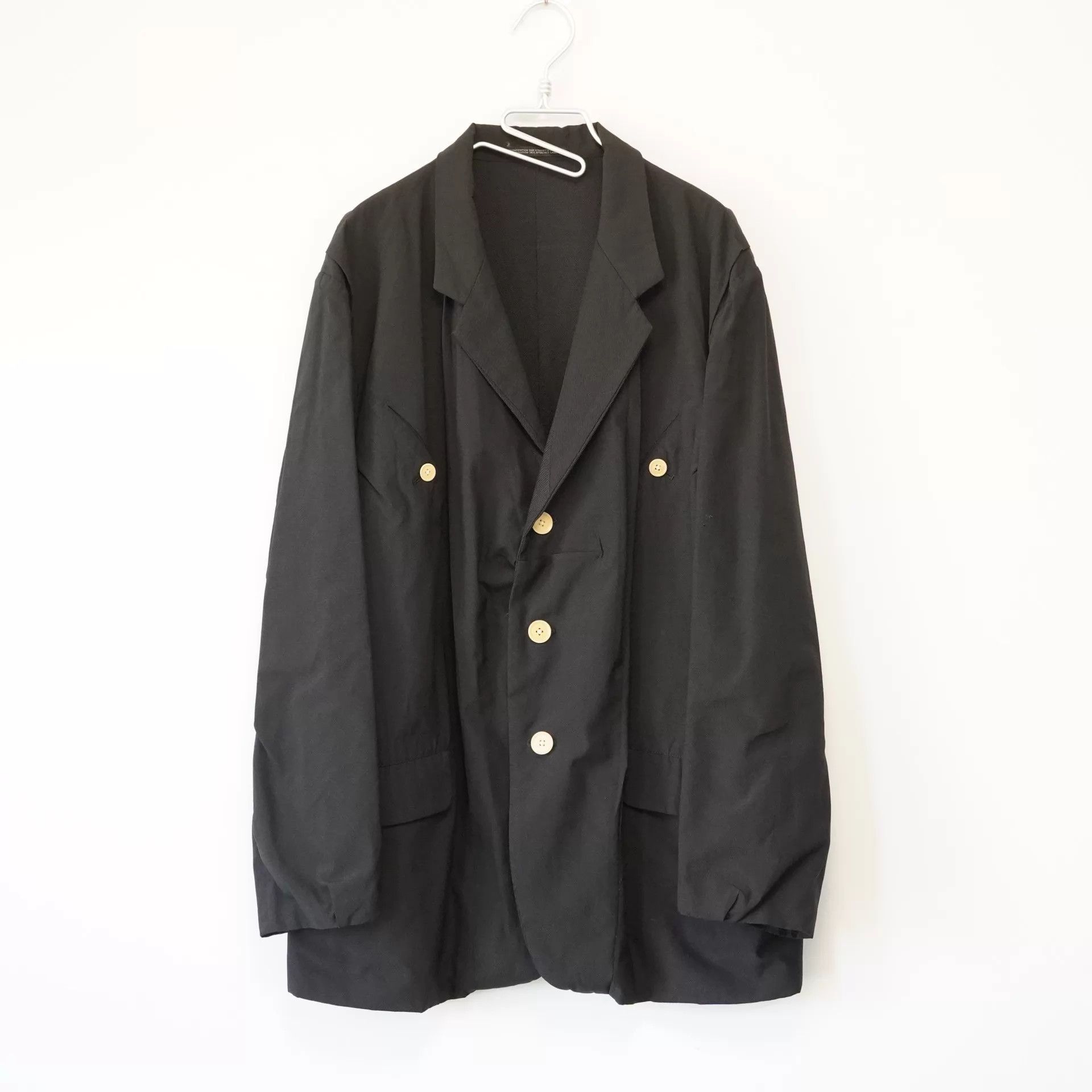 Yohji Yamamoto Yohji Yamamoto 99SS Double-Faced Blended Jacket M Size US M / EU 48-50 / 2 - 1 Thumbnail