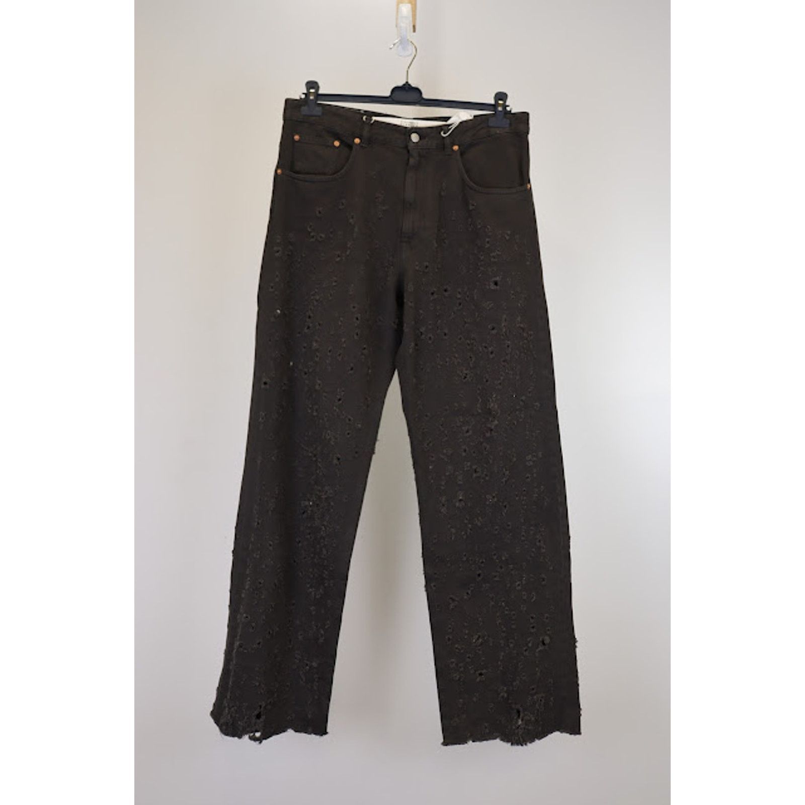 Maison Margiela o1rshd1 Distressed Jeans in Brown Size US 34 / EU 50 - 1 Thumbnail