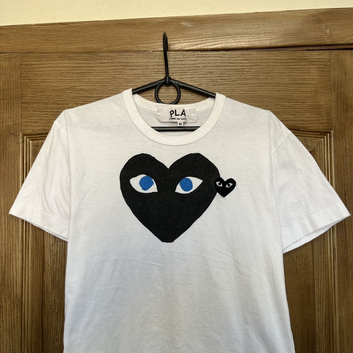 Comme des Garcons Rare Comme Des Garcons Play T-Shirt CDG Double Heart Size US M / EU 48-50 / 2 - 3 Thumbnail