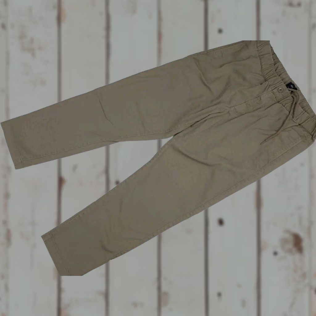 Obey Obey Worldwide Mfg Tan Beige Ludlow Pants Elastic Waist Straight USA Sz M Worn Chino Style Size US 31 - 1 Thumbnail