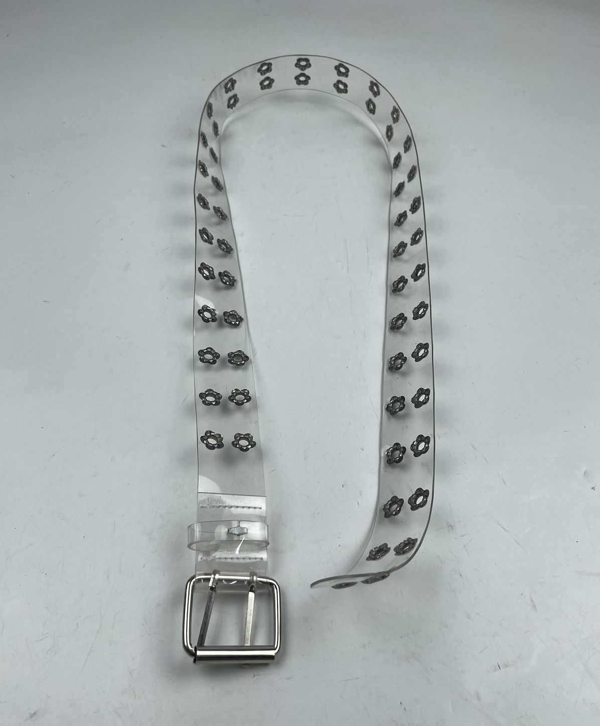 Japanese Brand transparent studded belt tc25 Size 36 - 4 Thumbnail