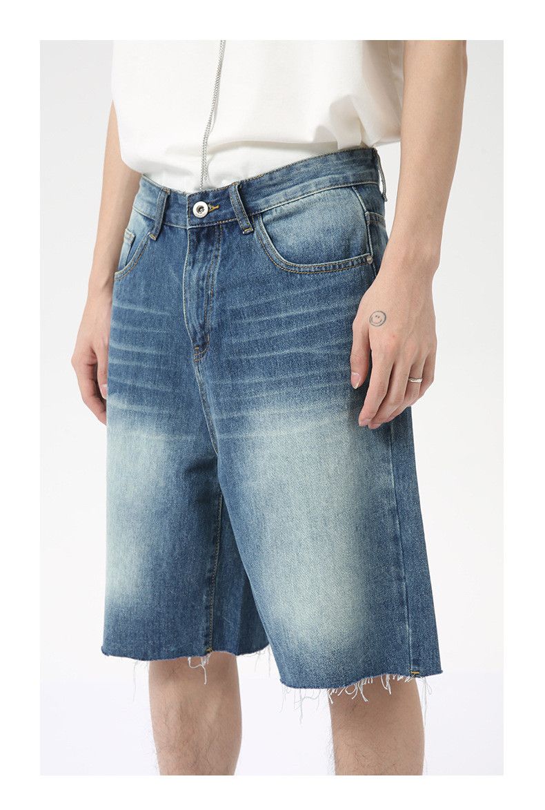 Vintage Men's American Street Casual Loose Straight Denim Shorts Size US 32 / EU 48 - 5 Thumbnail