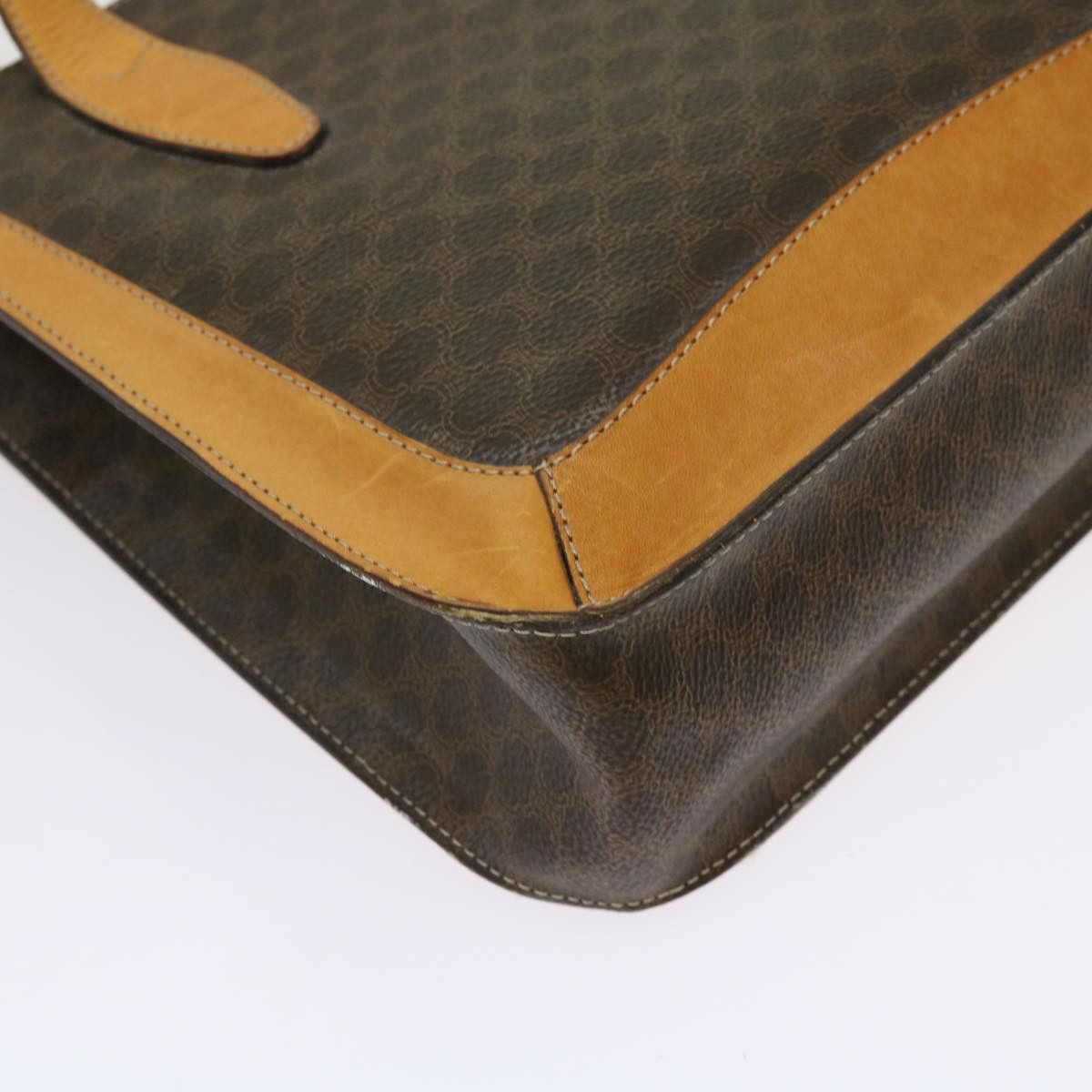 Celine CELINE Macadam Canvas Hand Bag Pvc Brown Size ONE SIZE - 16 Thumbnail
