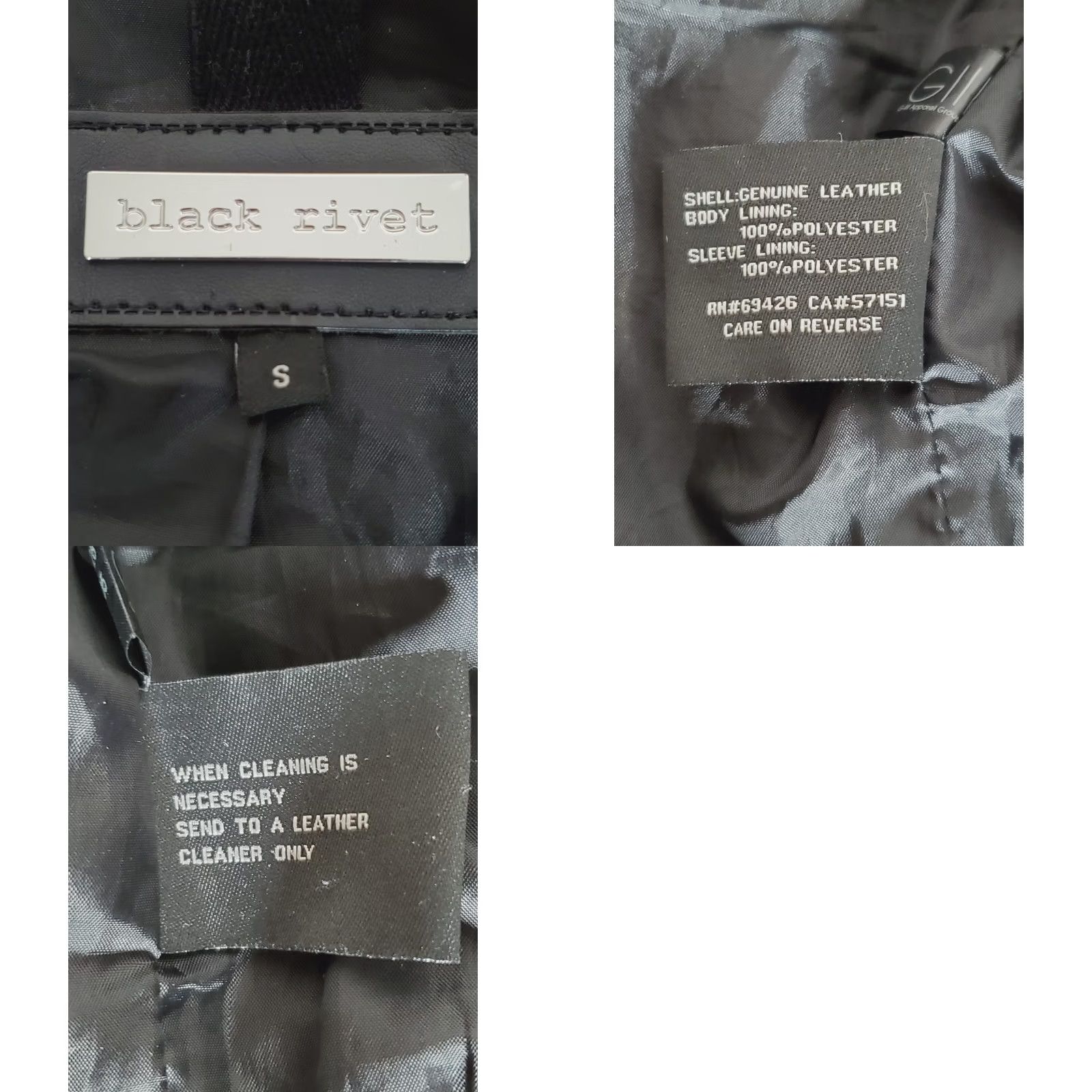 Vintage Black River Genuine Leather Cafe Motorcycle Moto Style Jacket Black Women's S Jacket Size S / US 4 / IT 40 - 8 Thumbnail