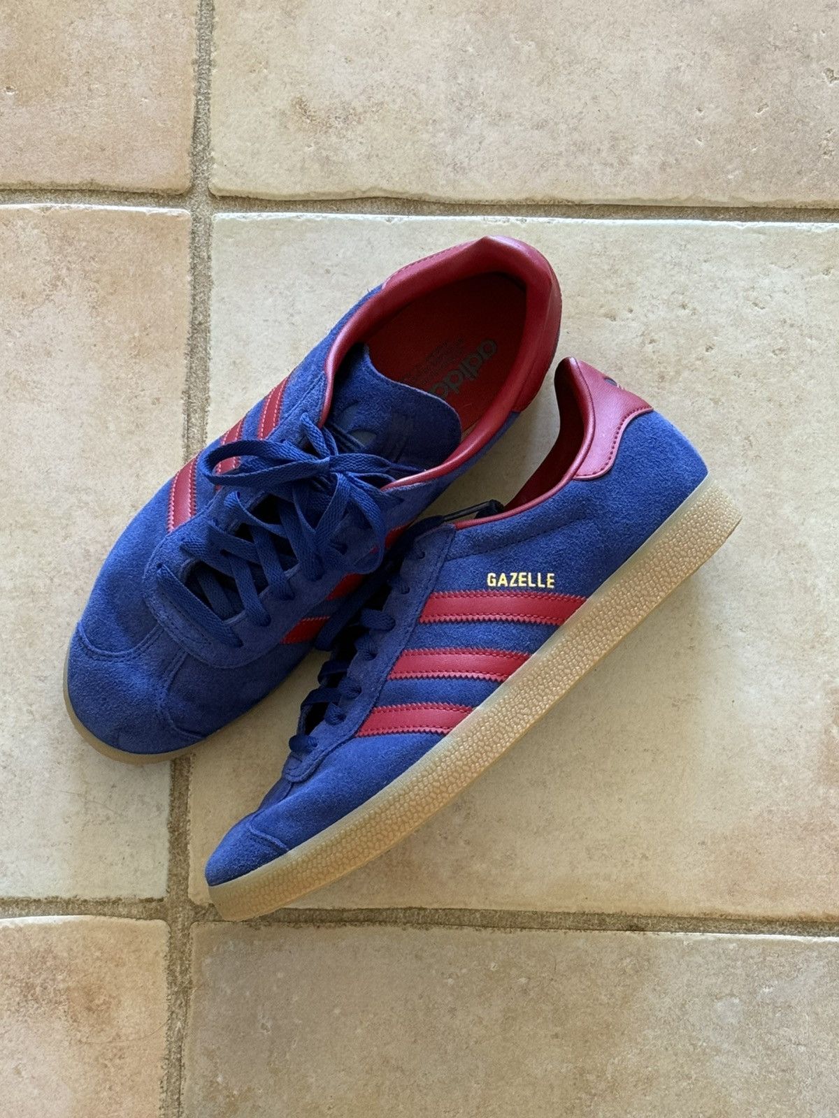 Adidas Red and Blue Gazelle Size US 10.5 / EU 43-44 - 1 Thumbnail