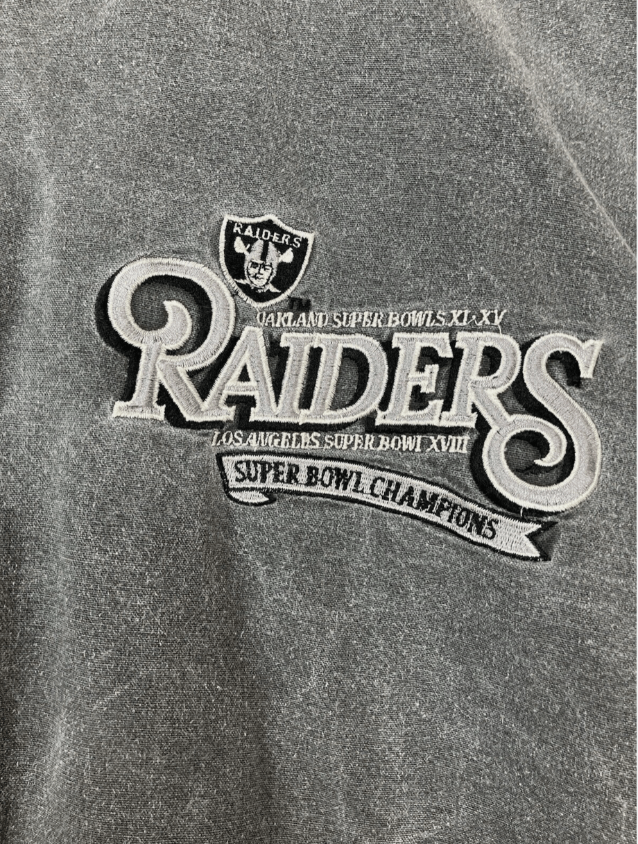 Nutmeg Oakland RAIDERS X 80's 90's NUTMEG Mens Large Size US L / EU 52-54 / 3 - 2 Thumbnail