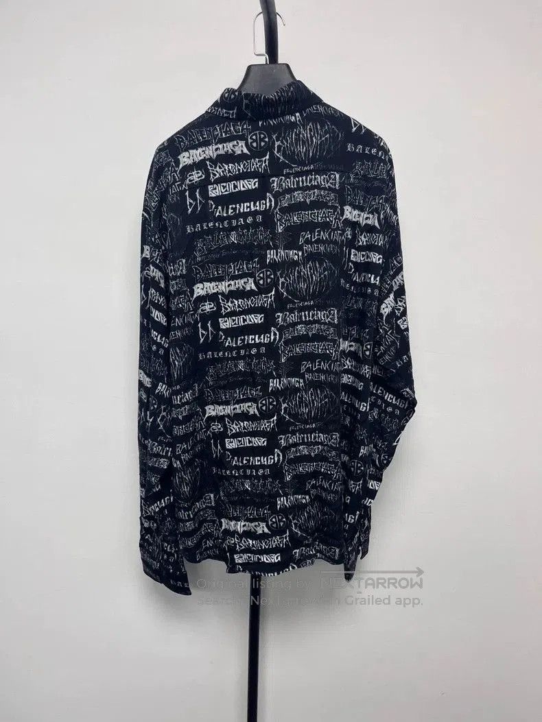 Balenciaga Balenciaga Dragon Graffiti Print Shirt Jacket. Size US M / EU 48-50 / 2 - 2 Thumbnail