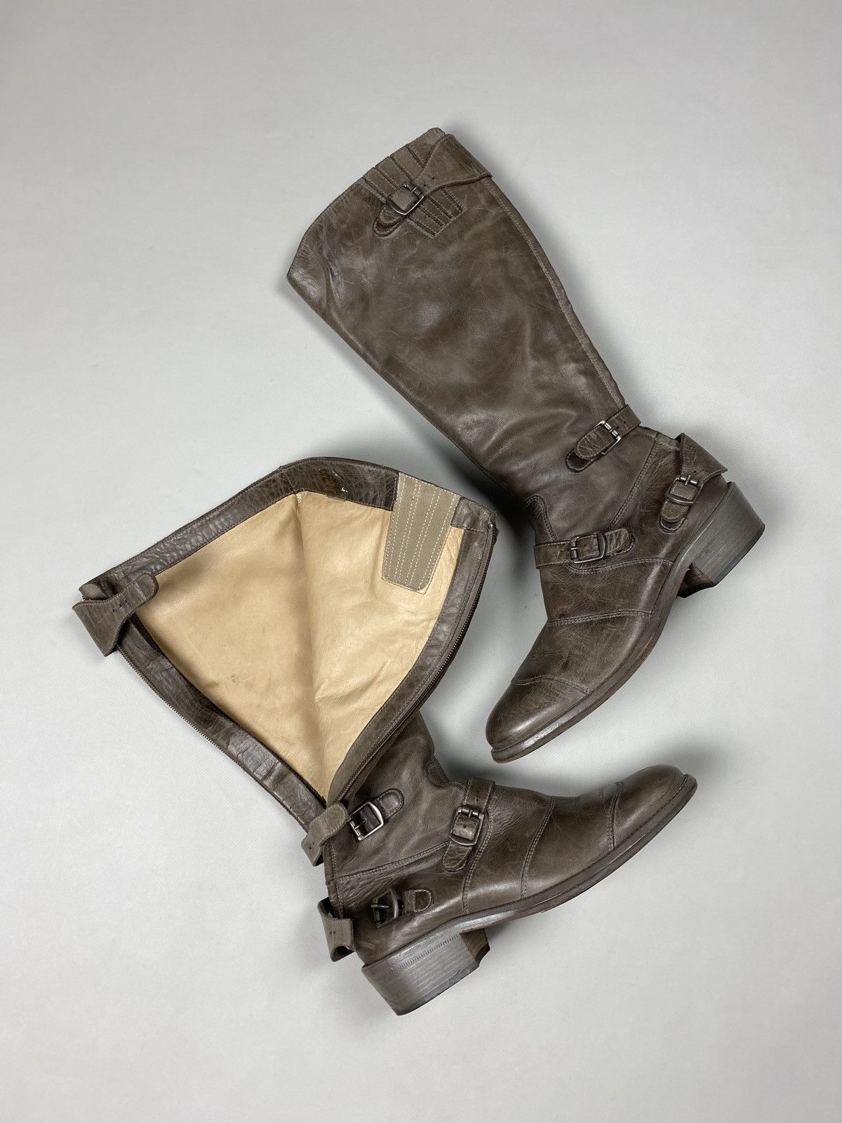 Belstaff Belstaff Trialmaster leather over the knee biker boots shoes Size US 8 / IT 38 - 21 Thumbnail