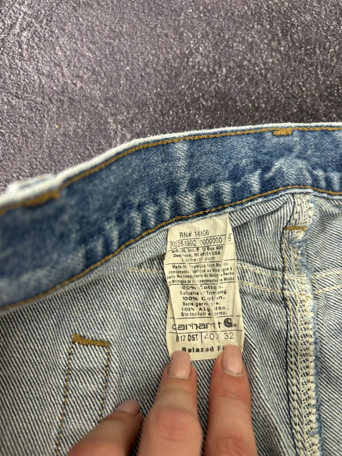 Carhartt Vintage Carhartt Faded Blue USA Denim Hype Baggy Jeans Size US 40 / EU 56 - 17 Thumbnail