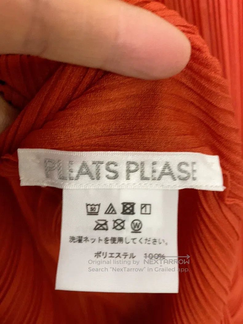 Issey Miyake Issey Miyake Orange-Red Top Size L / US 10 / IT 46 - 4 Thumbnail