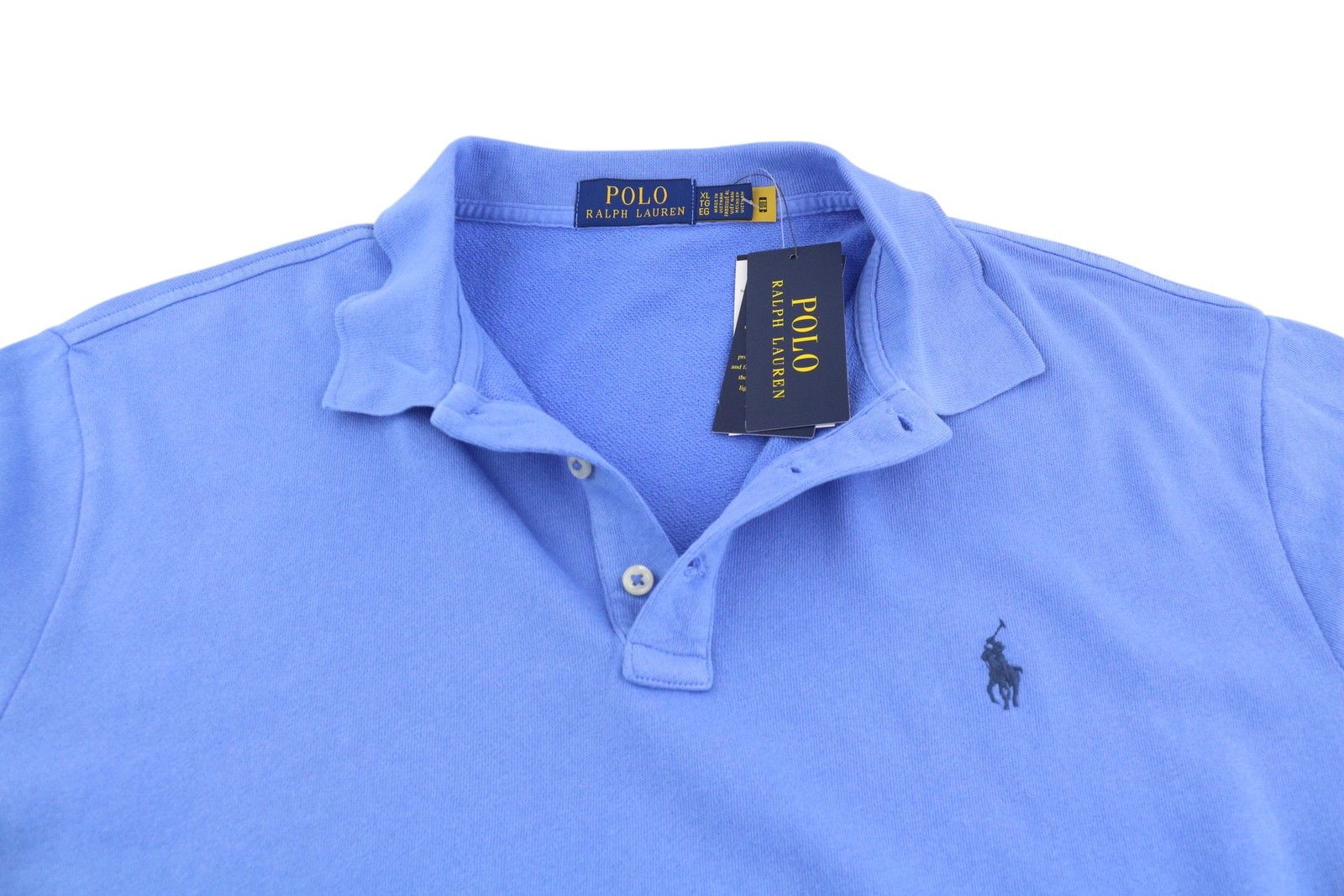 Polo Ralph Lauren XL Blue Short Sleeve Polo Neck Stretch T-Shirt 84534 Size US XL / EU 56 / 4 - 4 Thumbnail