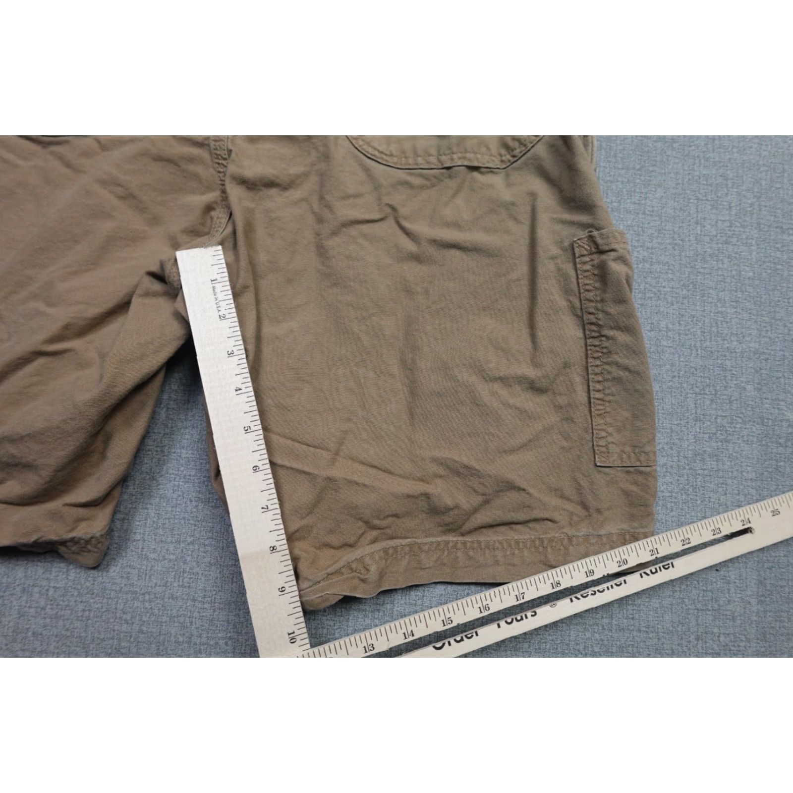 Carhartt Carhartt Mens 38 Beige Hammer Loop Cotton Work B147-DKH Short Cargo Shorts Chino Relaxed Straight Front 100% Cotton Vintage No Size US 38 / EU 54 - 7 Thumbnail