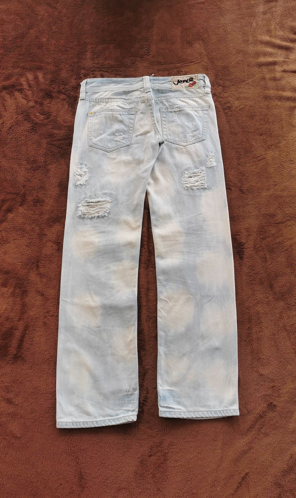 Japanese Brand Vence Japan Bleach Distressed Denim Jeans Size US 32 / EU 48 - 6 Thumbnail