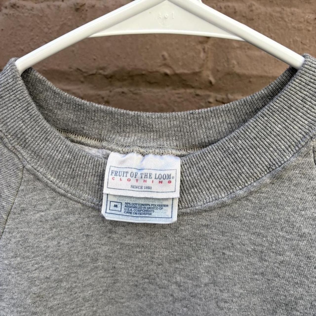 Fruit Of The Loom Vintage 90s Grey FOTL Raglan Sleeve Crewneck Sweatshirt Size US M / EU 48-50 / 2 - 3 Thumbnail