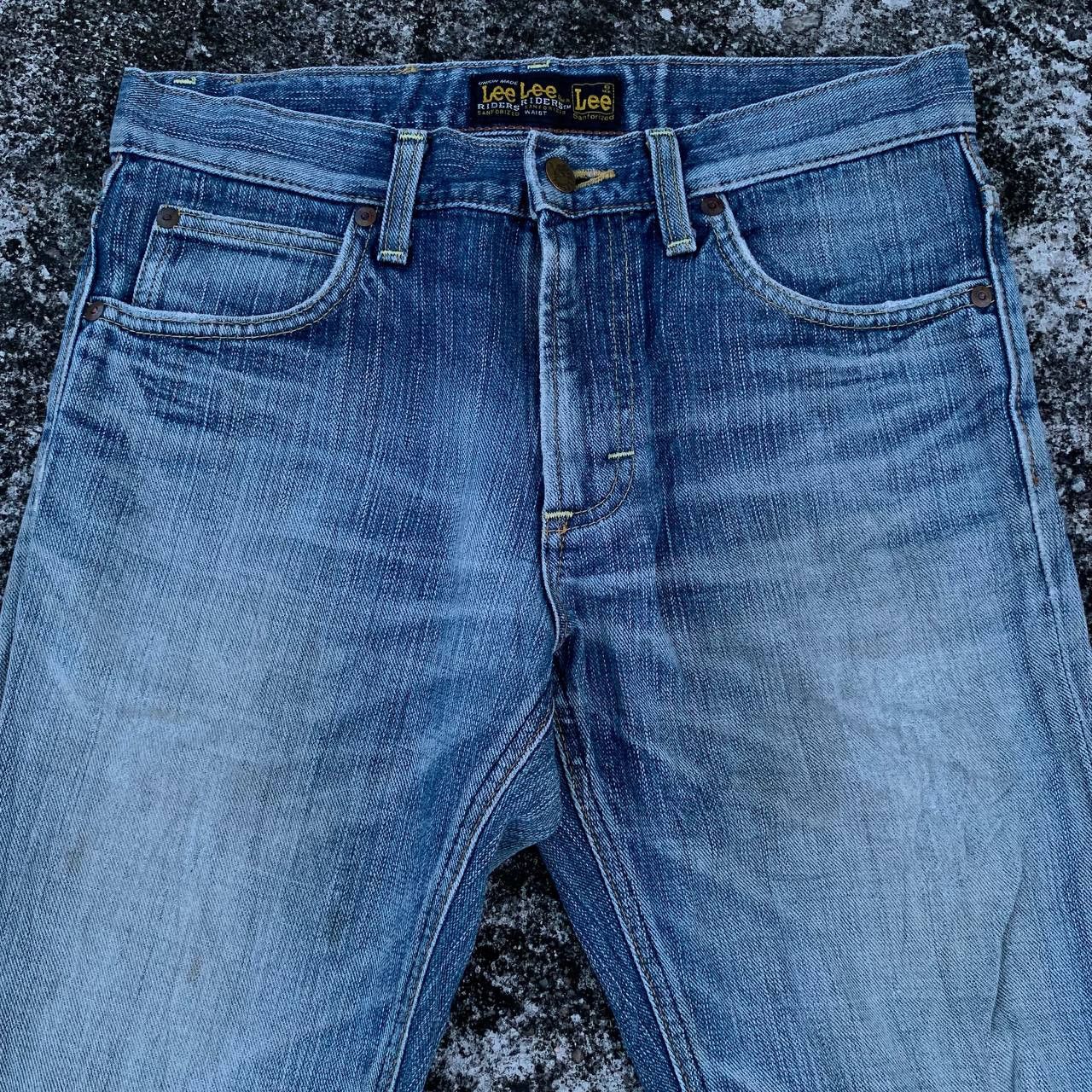 Lee Lee Riders Jeans Light Blue Wash Denim Union Made Size US 29 - 3 Thumbnail