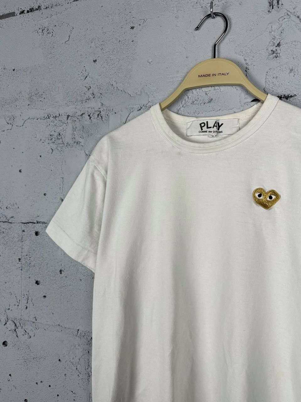 Comme des Garcons × Comme des Garcons PLAY PLAY Comme des Garçons Vintage Gold Heart T-Shirt Size M / US 6-8 / IT 42-44 - 1 Thumbnail