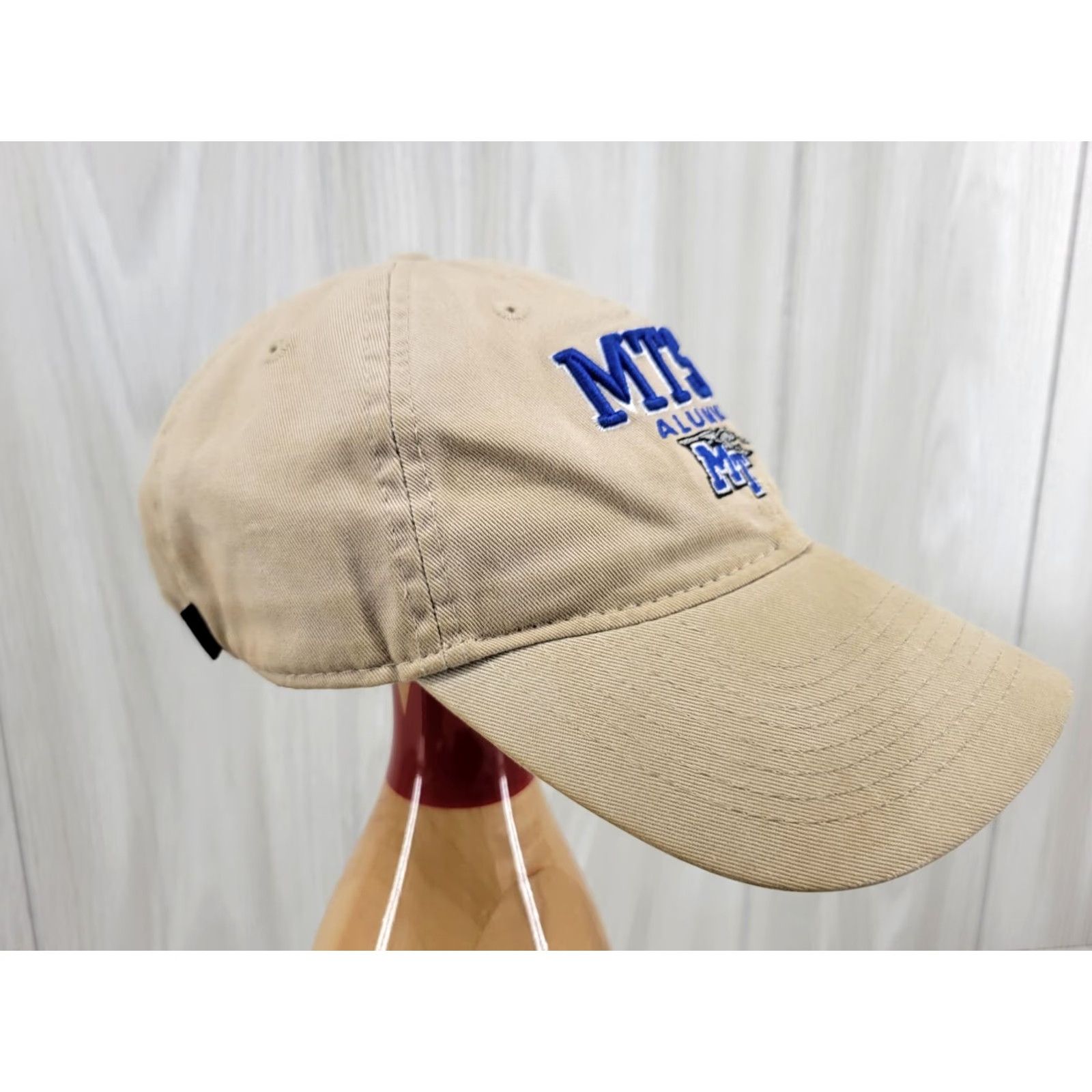 Our Legacy Legacy MTSU Raiders Distressed Tan Ball Cap Hat, Adjustable, Twill Cotton, Baseball Cap, Men, One Size Size ONE SIZE - 5 Thumbnail