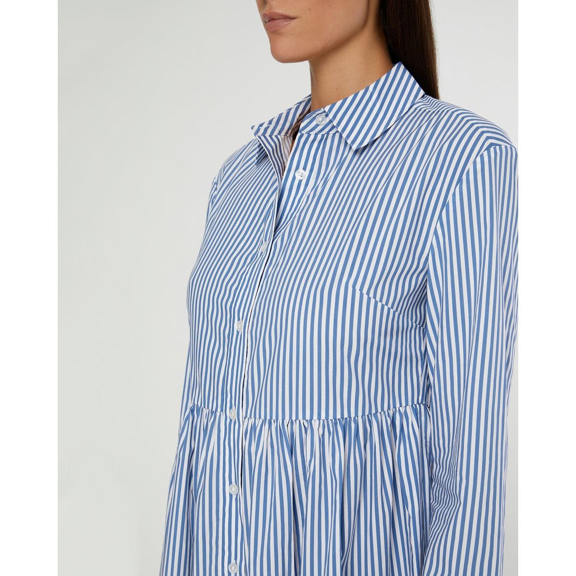 Onia New ONIA Beach Stripe Poplin Maxi Shirtdress $285 LARGE Size L / US 10 / IT 46 - 5 Thumbnail