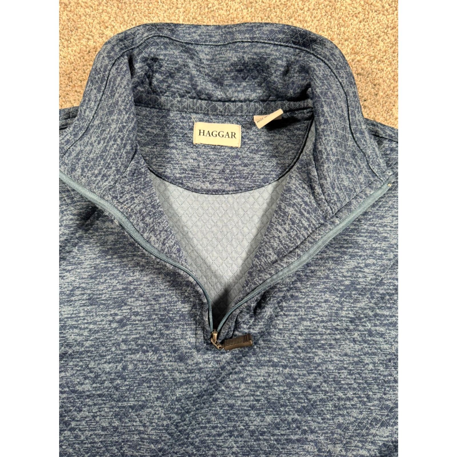 Haggar Haggar Sweater Men Large 1/4 Zip Pullover Grandpacore Layering Casual Business Size US L / EU 52-54 / 3 - 4 Thumbnail