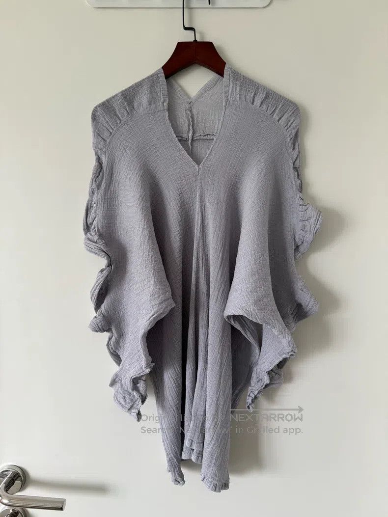 Issey Miyake Issey Miyake size:one size Gray Pleated Series V-neck Long Size XXS / US 00 / IT 34 - 1 Thumbnail