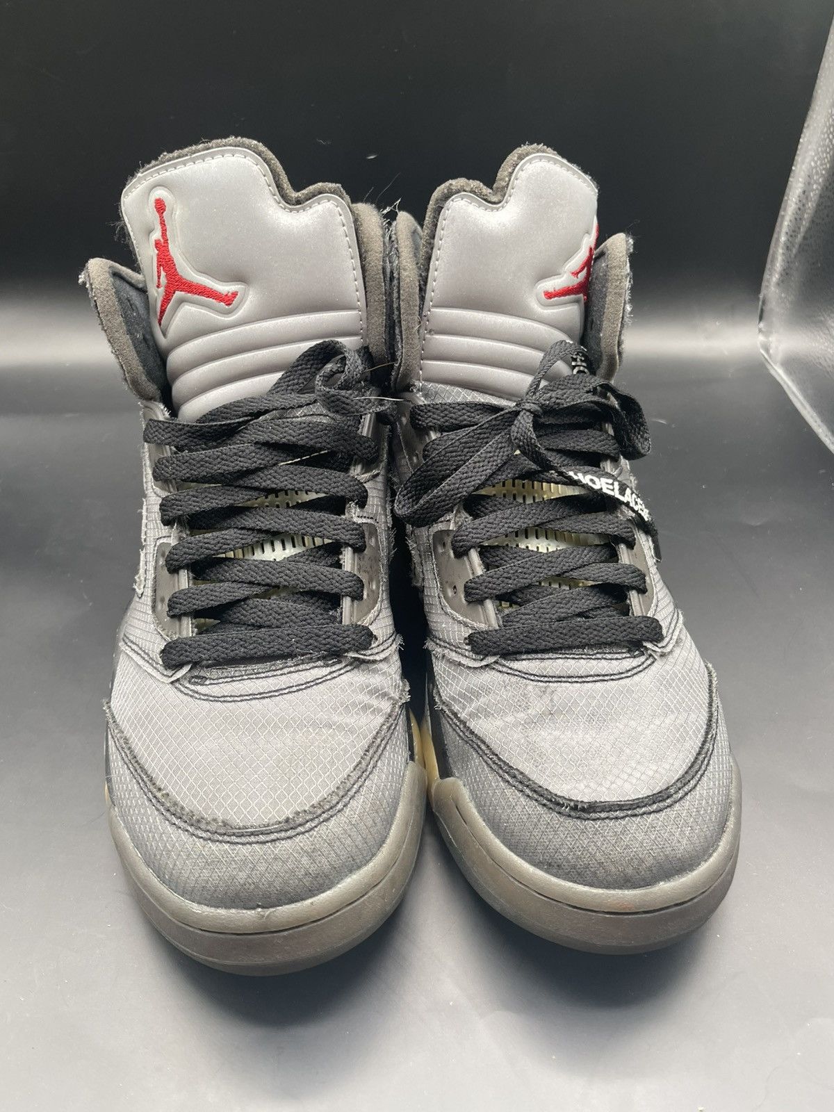 Jordan Brand × Off-White Off white muslin 5 Sz 8.5 Size US 8.5 / EU 41-42 - 2 Thumbnail