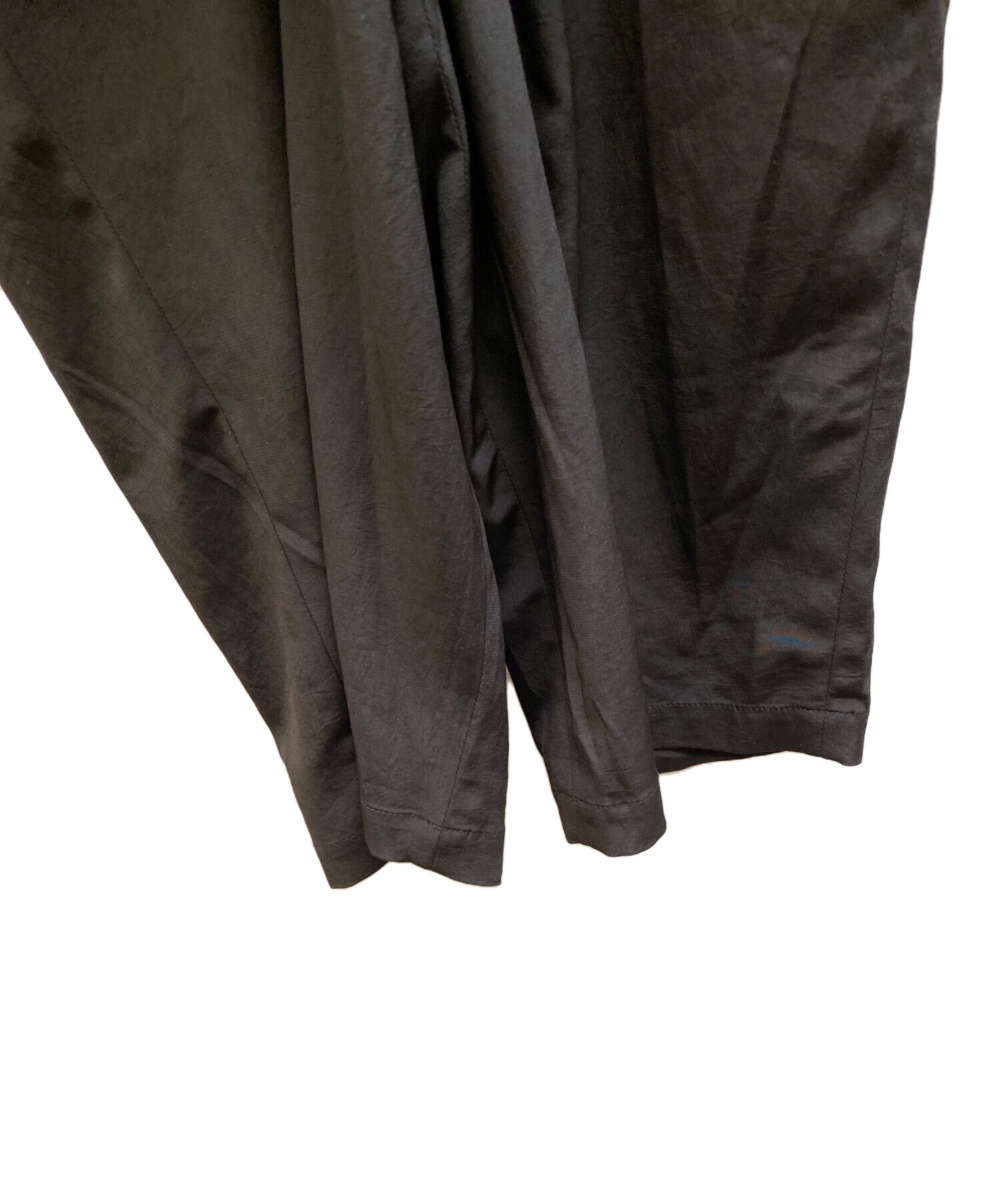 Yohji Yamamoto s'yte by yohji yamamoto CREPE de CHINE SIDE TUCK TROUSERS Size US 38 / EU 54 - 6 Thumbnail