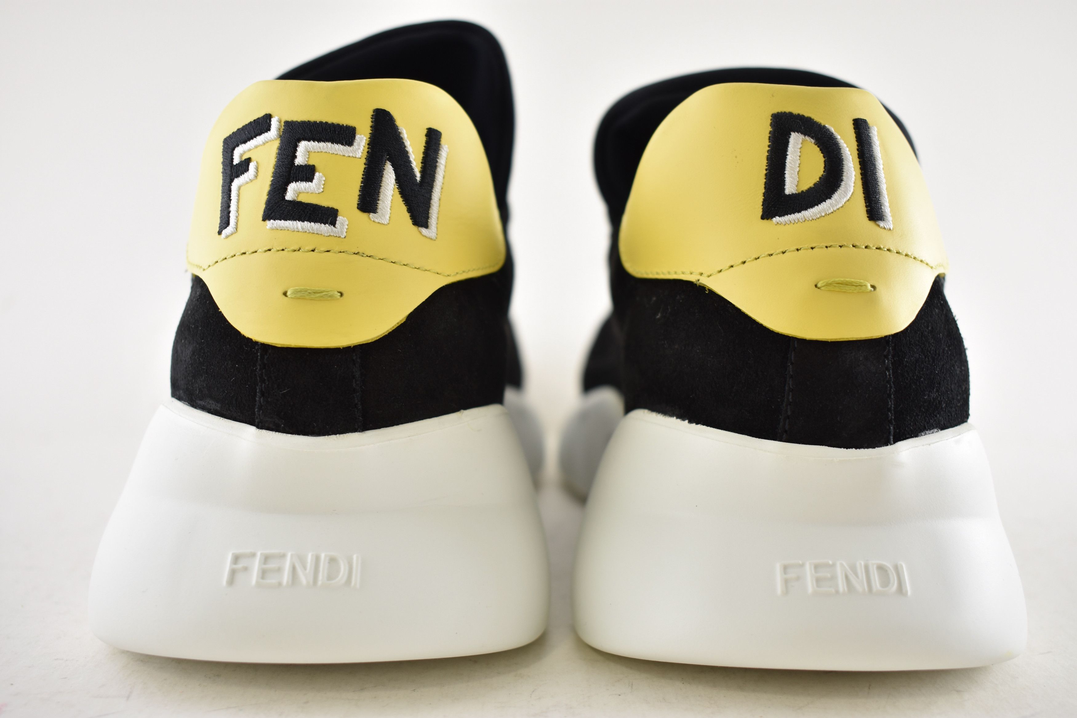 Fendi Fendi White Yellow Runner Trainer Sneaker UK 9.5 US 10.5 Size US 10.5 / EU 43-44 - 10 Thumbnail
