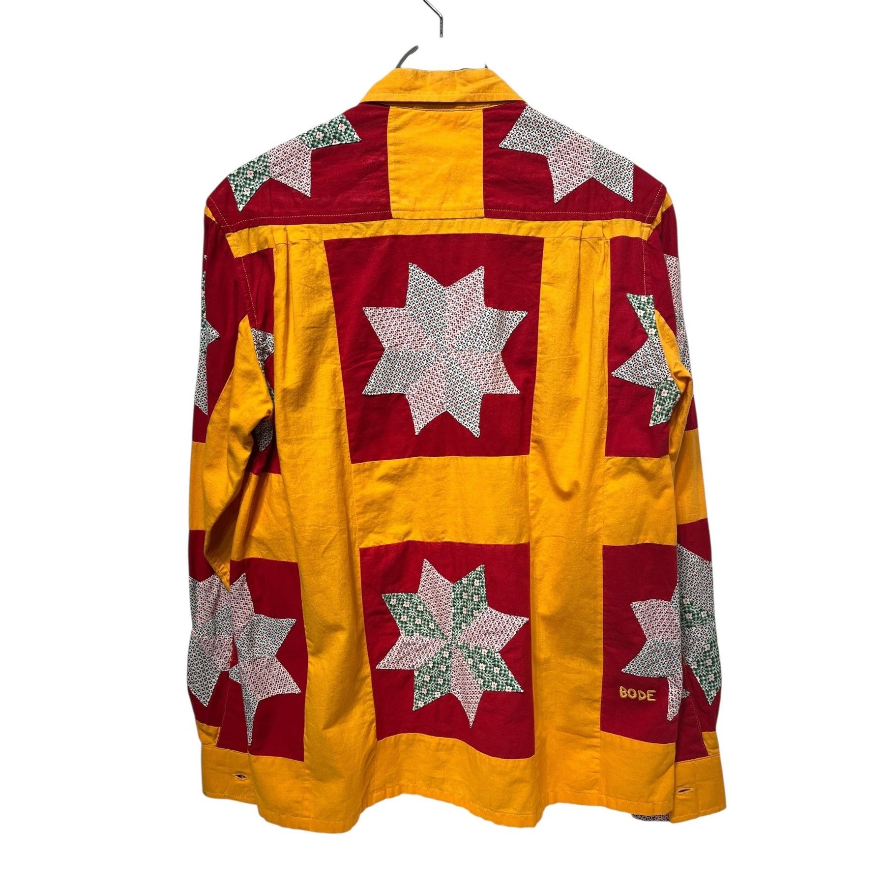 Bode Star Motif Quilted Long Sleeve Shirt Size US S / EU 44-46 / 1 - 2 Thumbnail