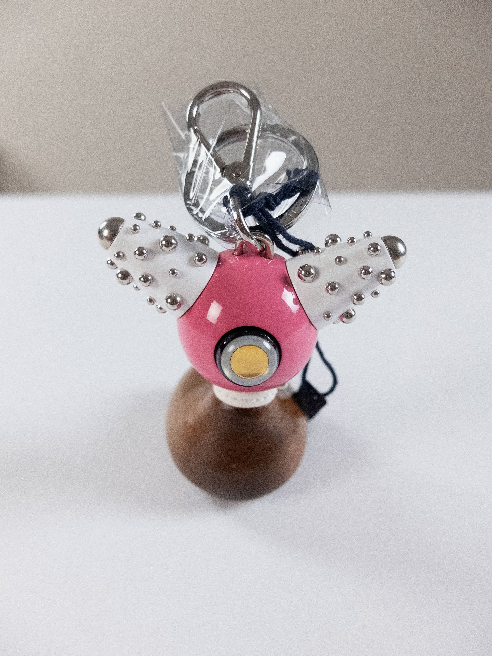 Prada PRADA Pradamalia Spot wood & metal robot keyring charm Size ONE SIZE - 4 Thumbnail