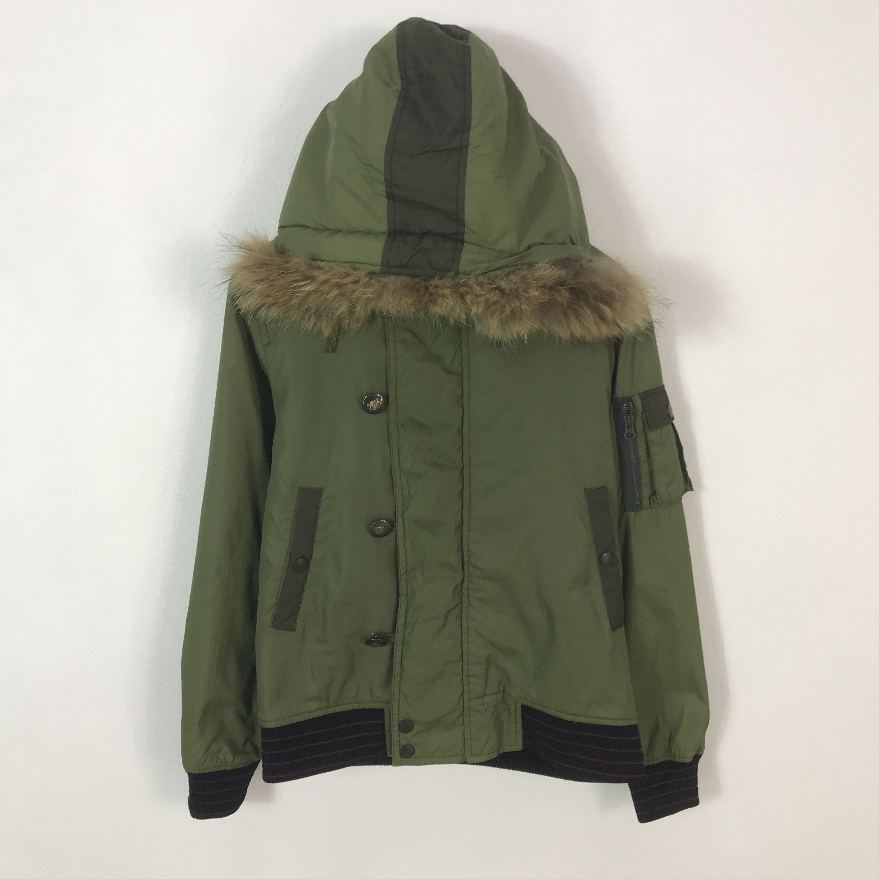 Takeo Kikuchi Takeo Kikuchi Japan Bomber Fur Hoodie Jacket K65B11 Size US L / EU 52-54 / 3 - 1 Thumbnail