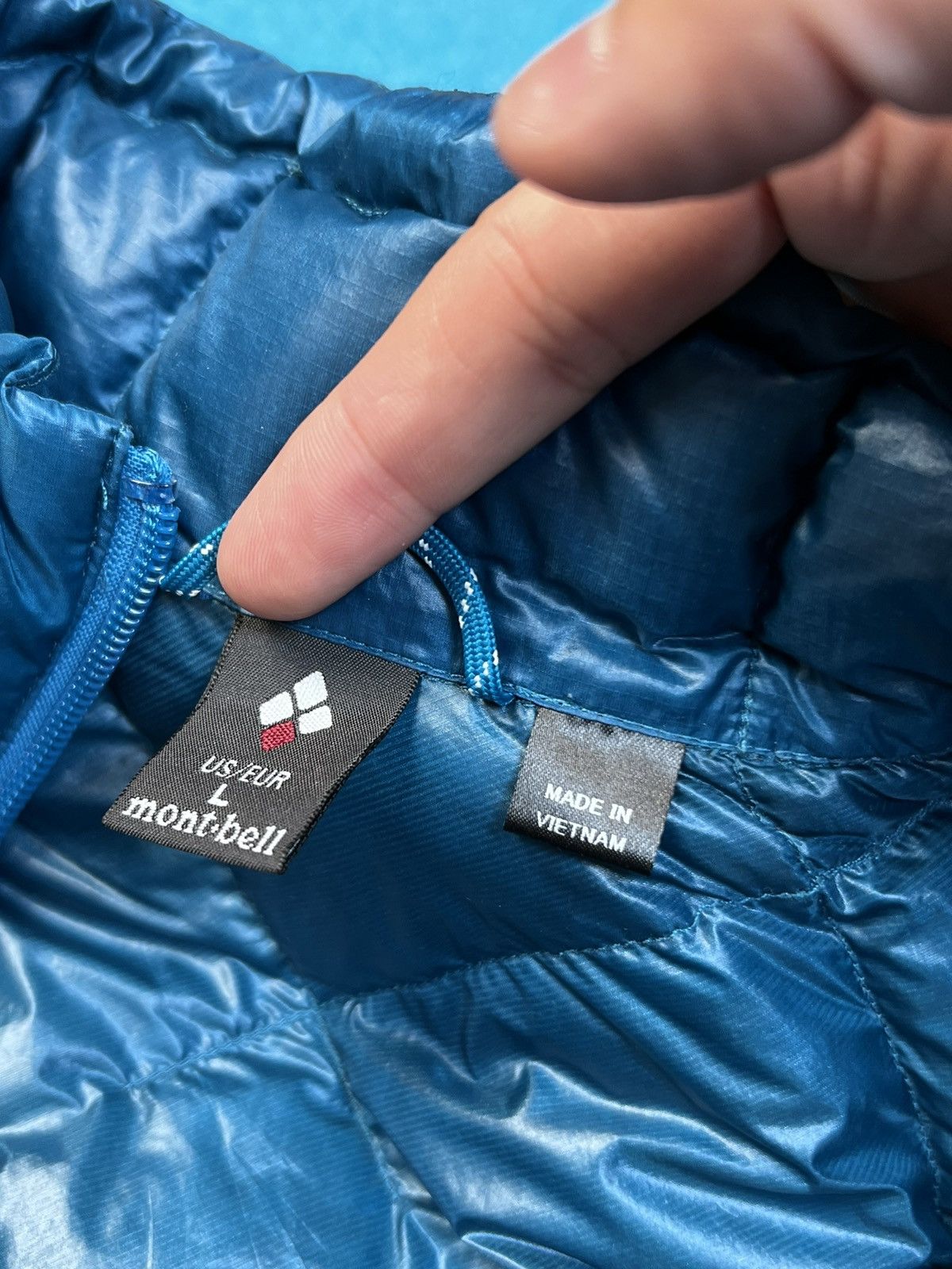 Japanese Brand × Montbell Montbell Quilted Full Zip Puffer Blue Vest Jakcet Size L / US 10 / IT 46 - 9 Thumbnail