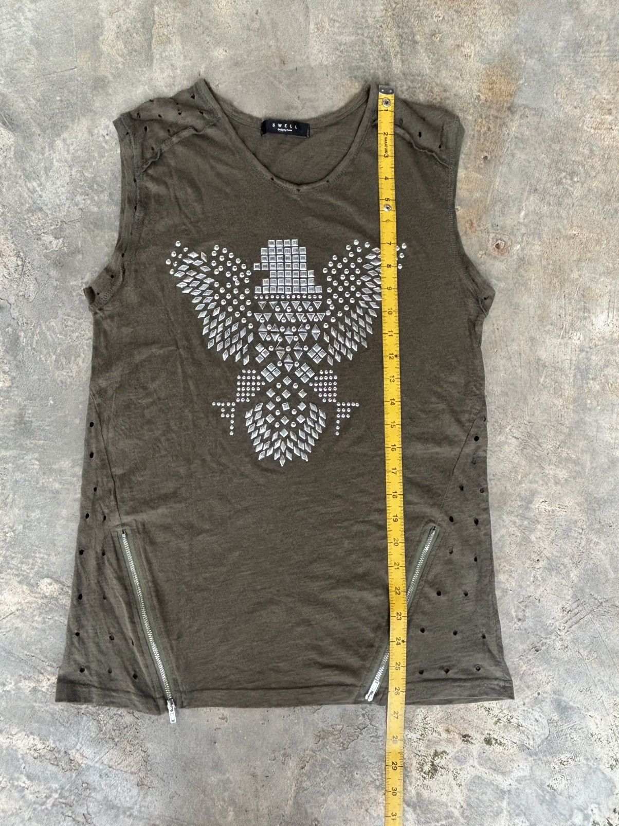 Hysteric Glamour Distressed Swell Punk Style Beater Size US M / EU 48-50 / 2 - 10 Thumbnail