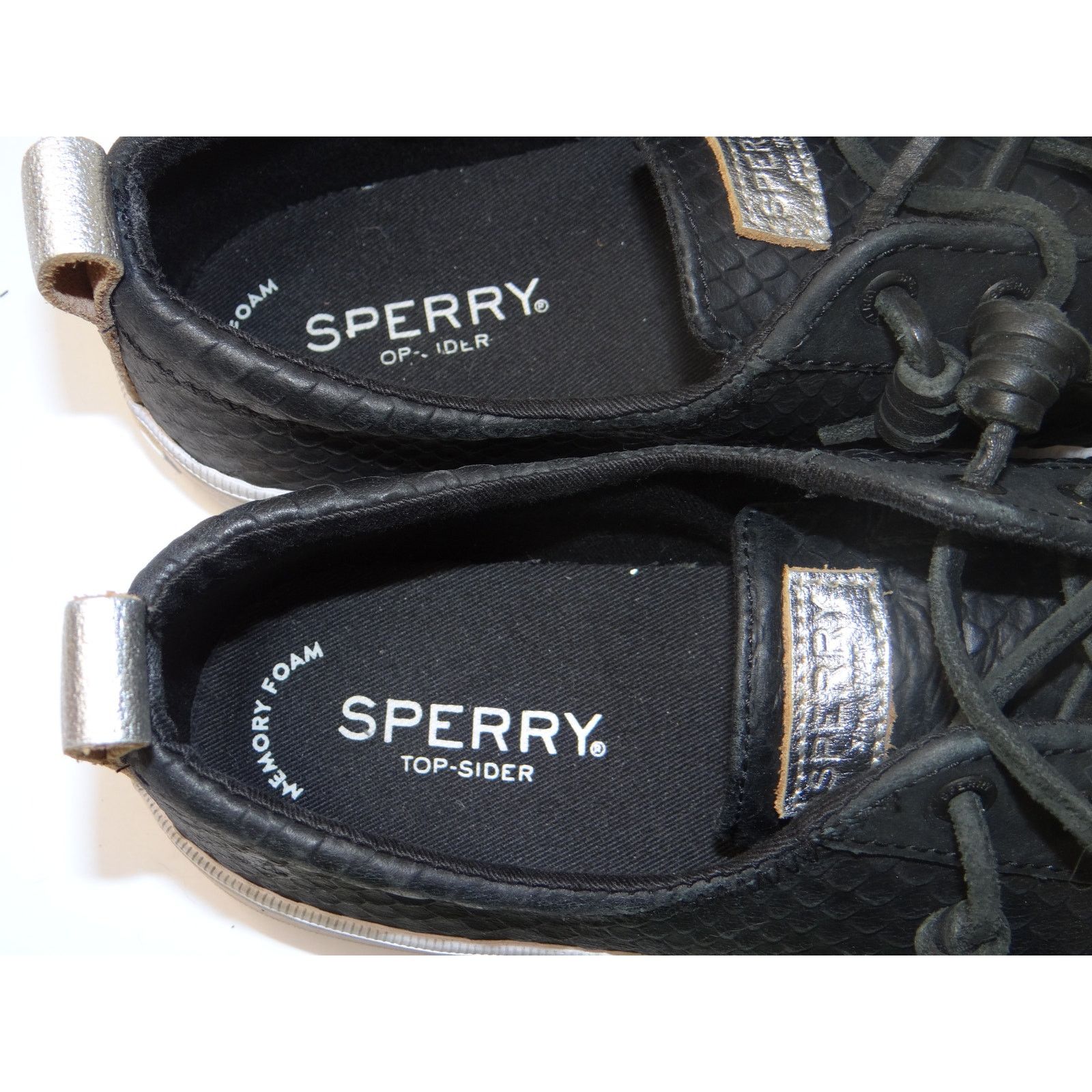 Sperry Sperry Crest Vibe Sneakers Women's, Black Leather, Size 8, Size US 8 / IT 38 - 7 Thumbnail