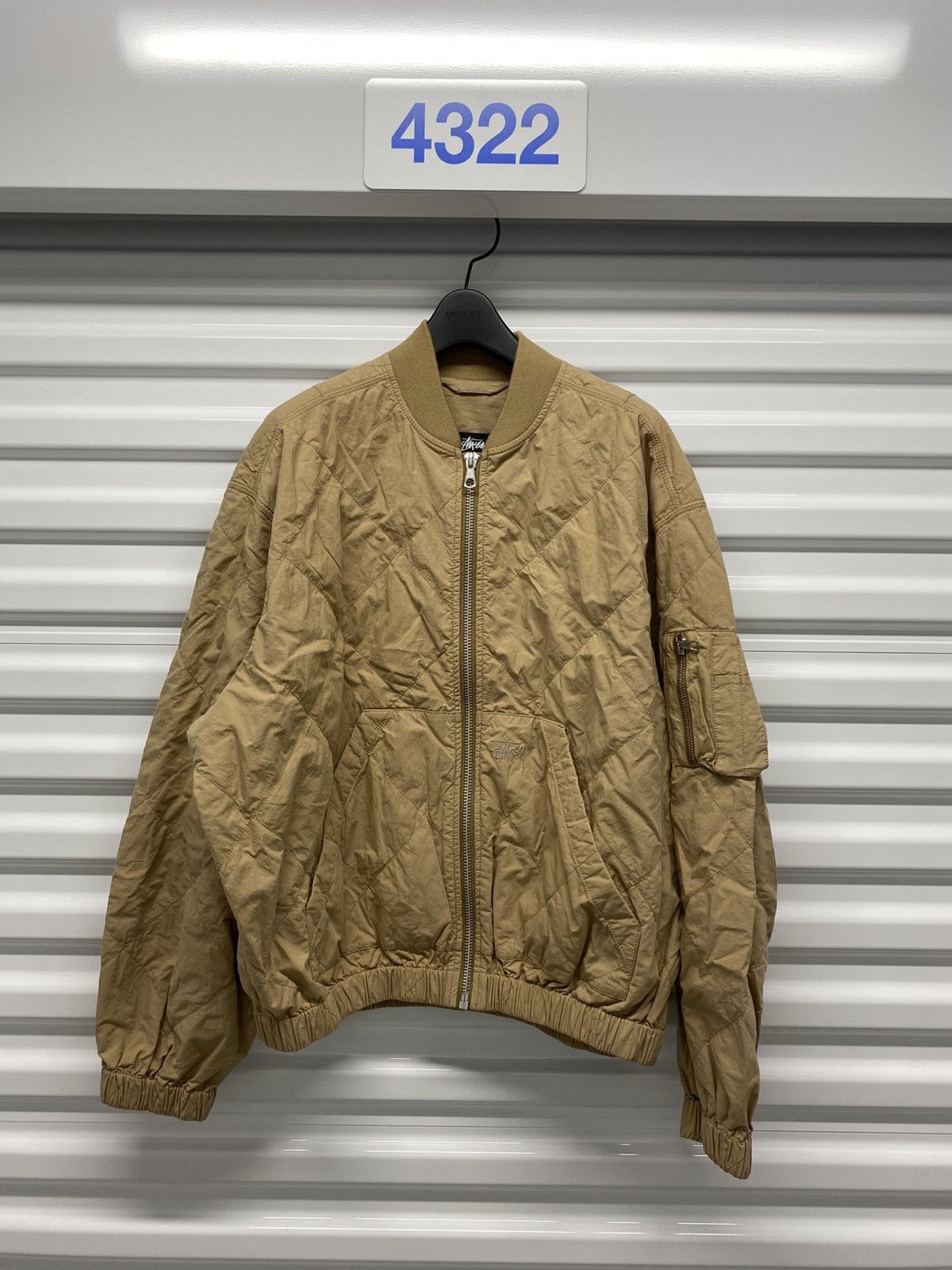 Stussy Summer Stussy Lightweight Cotton Bomber Jacket Khaki - Small Size US S / EU 44-46 / 1 - 2 Thumbnail