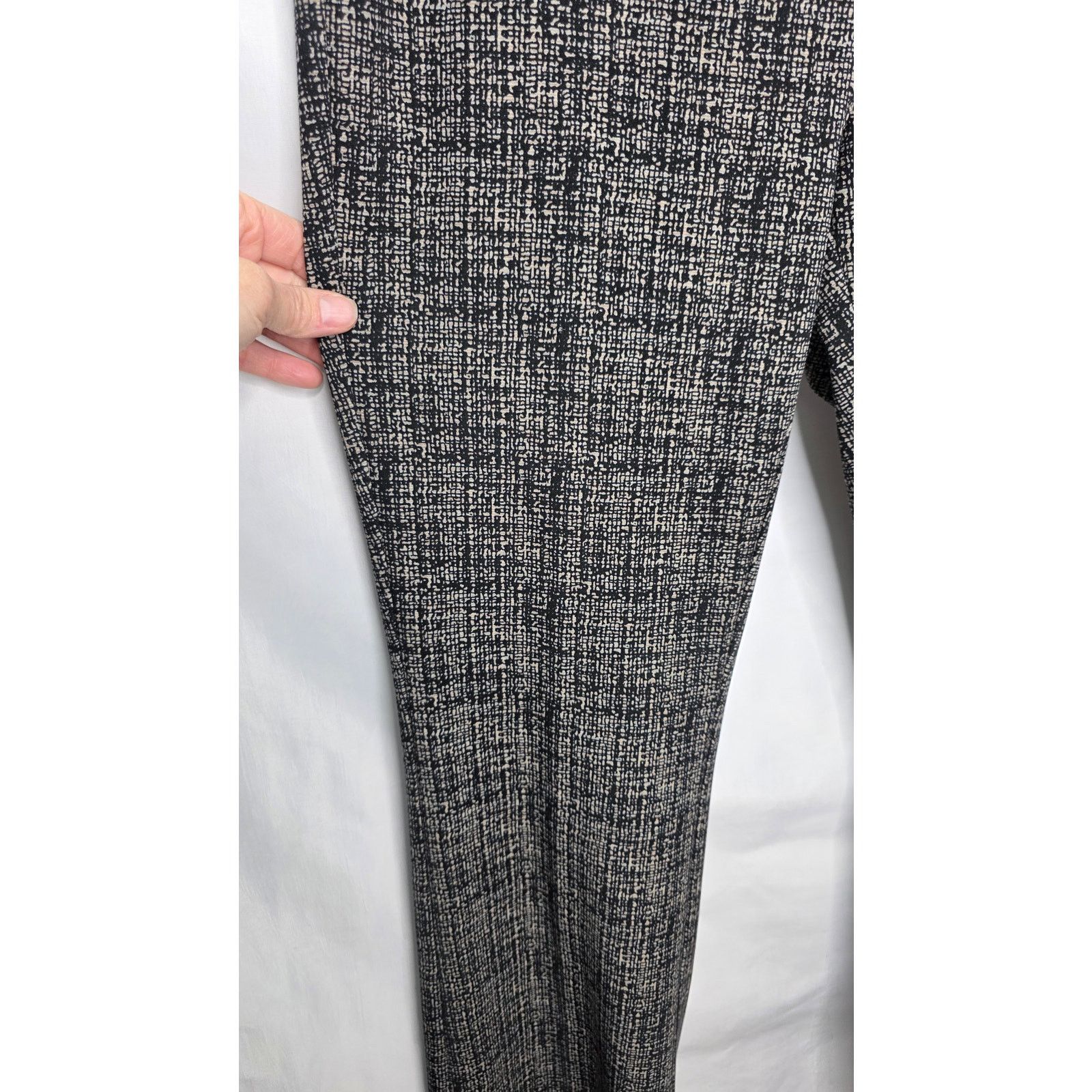 Other Hope & Harlow Elastic Waist Black Tweed looking Dress Pants Size 33" - 8 Thumbnail