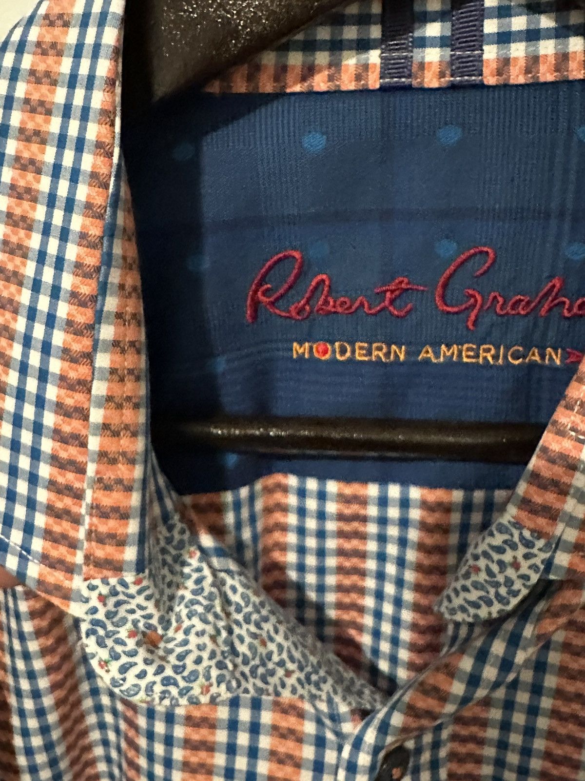 Robert Graham Robert Graham Button up Shirt Blue stripe Embroidered Size US M / EU 48-50 / 2 - 2 Thumbnail