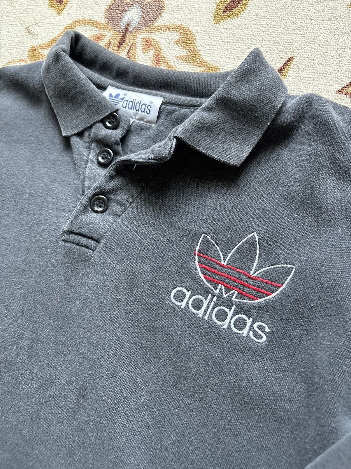 Adidas × Vintage Vintage adidas polo sweatshirt Size US L / EU 52-54 / 3 - 2 Thumbnail