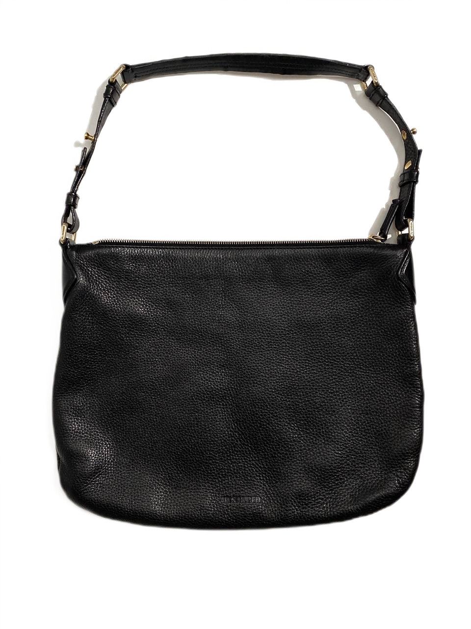 Jil Sander Jil Sander Black Logo Lamb Leather Hand Shoulder Bag Size ONE SIZE - 1 Thumbnail