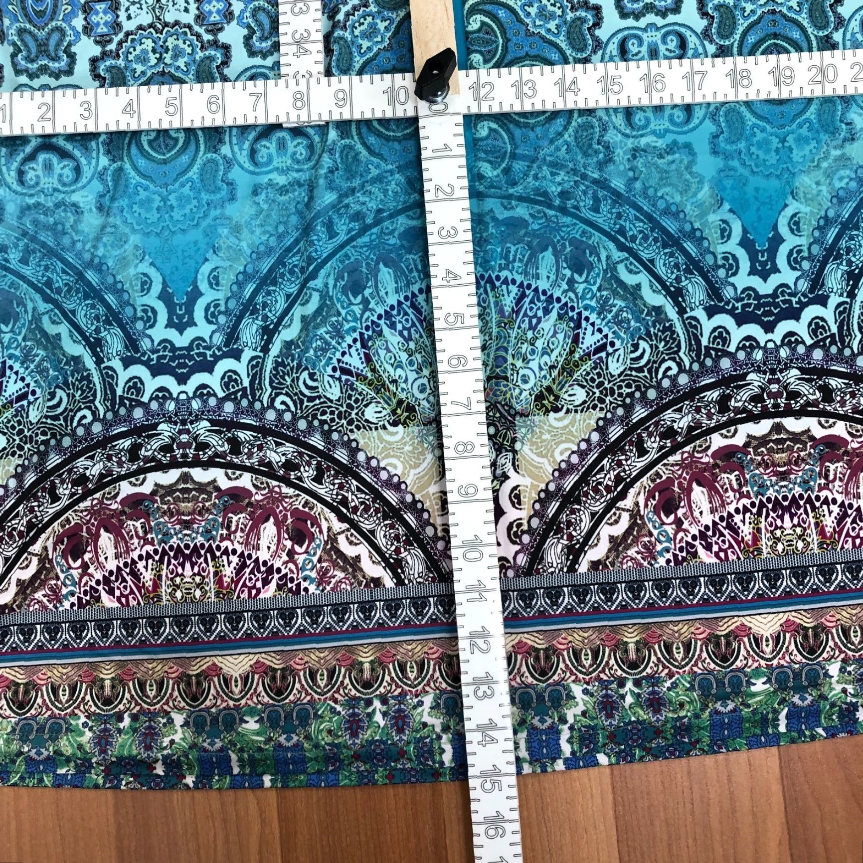 Vintage One World Large Midi Sleeveless Dress All Over Print Blue Dress Size L / US 10 / IT 46 - 7 Thumbnail