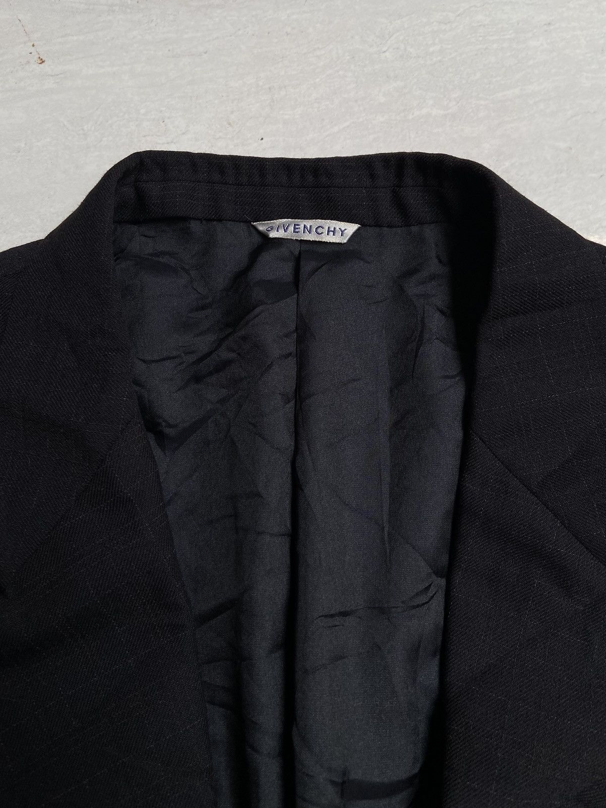 Givenchy MONSIEUR By GIVENCHY Black Suit Size 54L - 10 Thumbnail