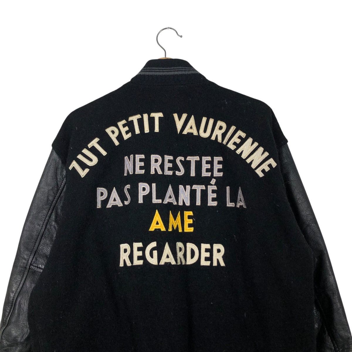 Japanese Brand 📌Vintage Varsity Leather Jacket Zut Petit Issey Miyake Size US L / EU 52-54 / 3 - 10 Thumbnail
