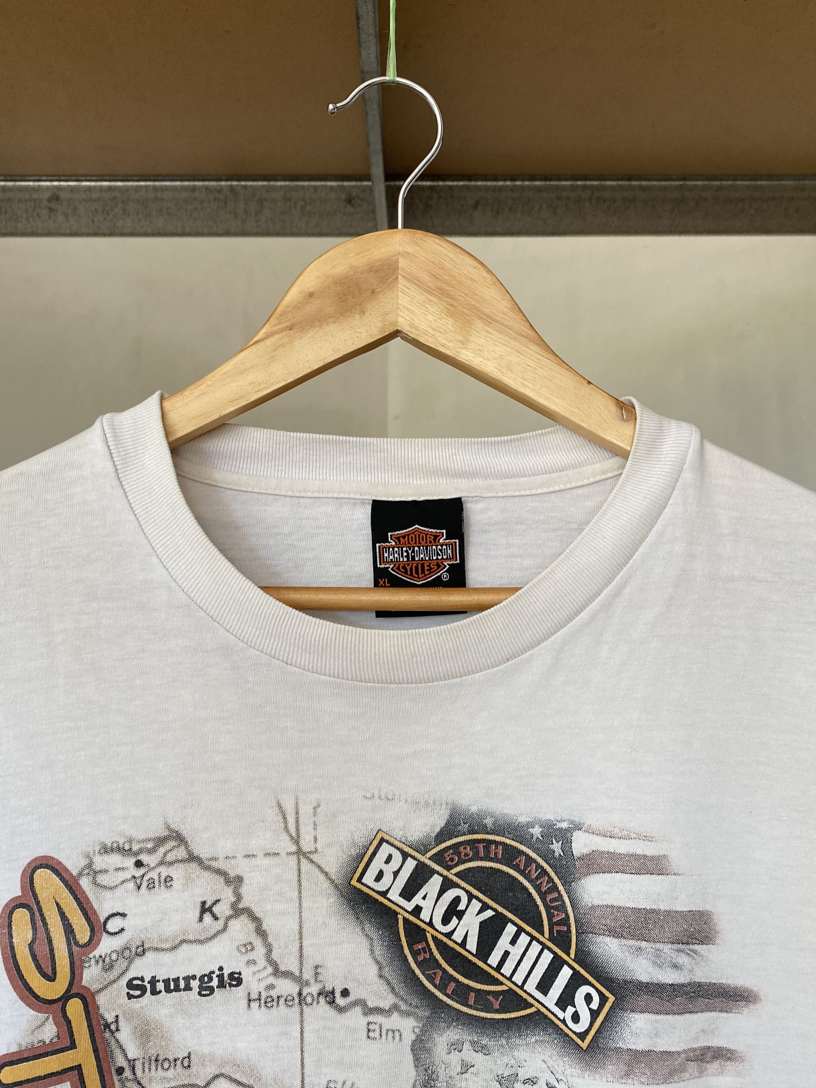 Harley Davidson × Vintage Vintage 1998 Harley Davidson Black Hills Sturgis T-shirt Size US XL / EU 56 / 4 - 5 Thumbnail