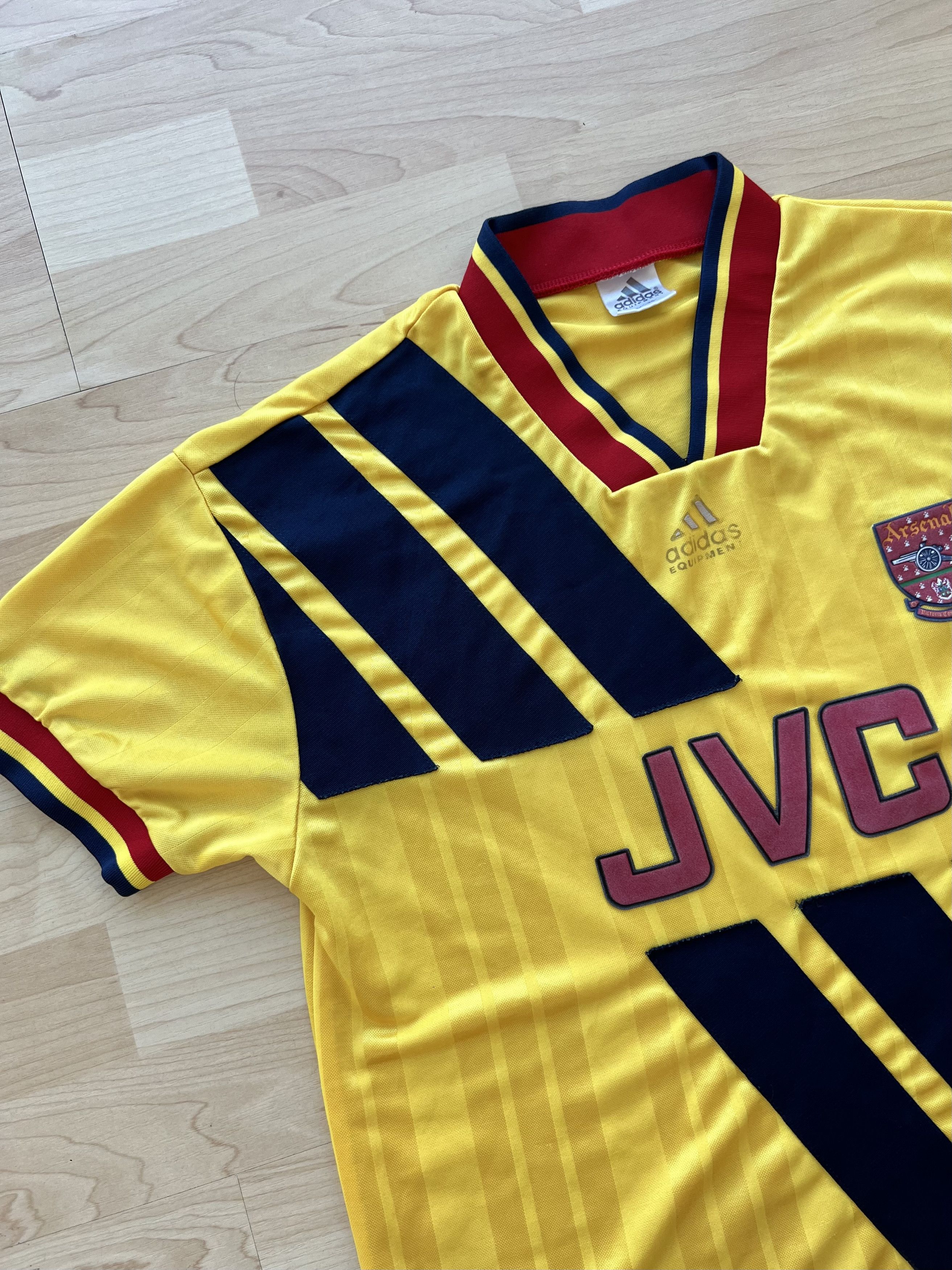 Adidas ARSENAL 1993 1994 AWAY FOOTBALL SHIRT Size US S / EU 44-46 / 1 - 6 Thumbnail