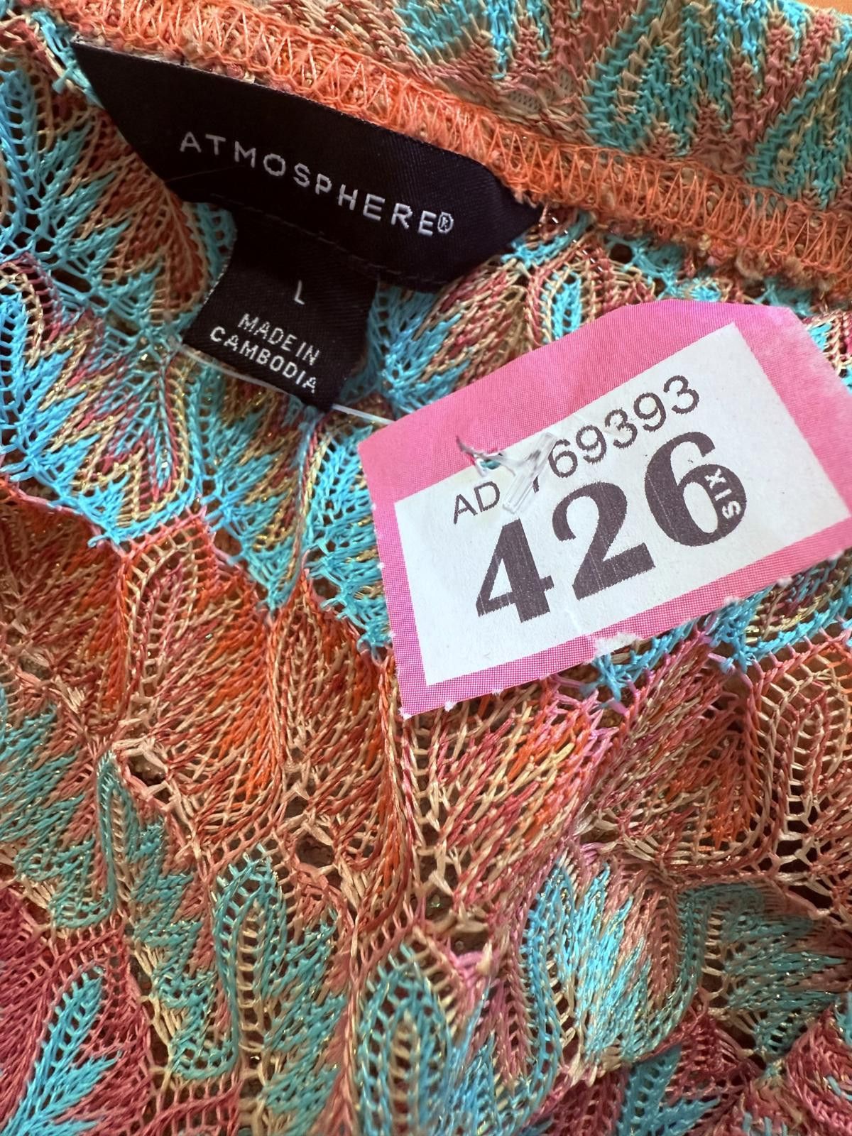 Designer Atmosphere Colourful Knit Summer Dress Size 36" / US 14 / IT 50 - 2 Thumbnail
