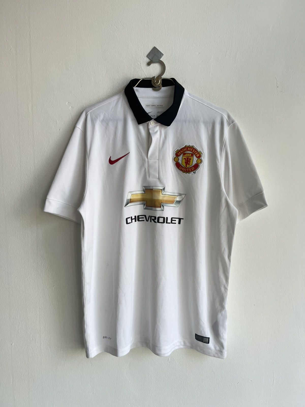 Nike Original 2014-15 Nike Manchester United Away Jersey X-Large Size US XL / EU 56 / 4 - 1 Thumbnail