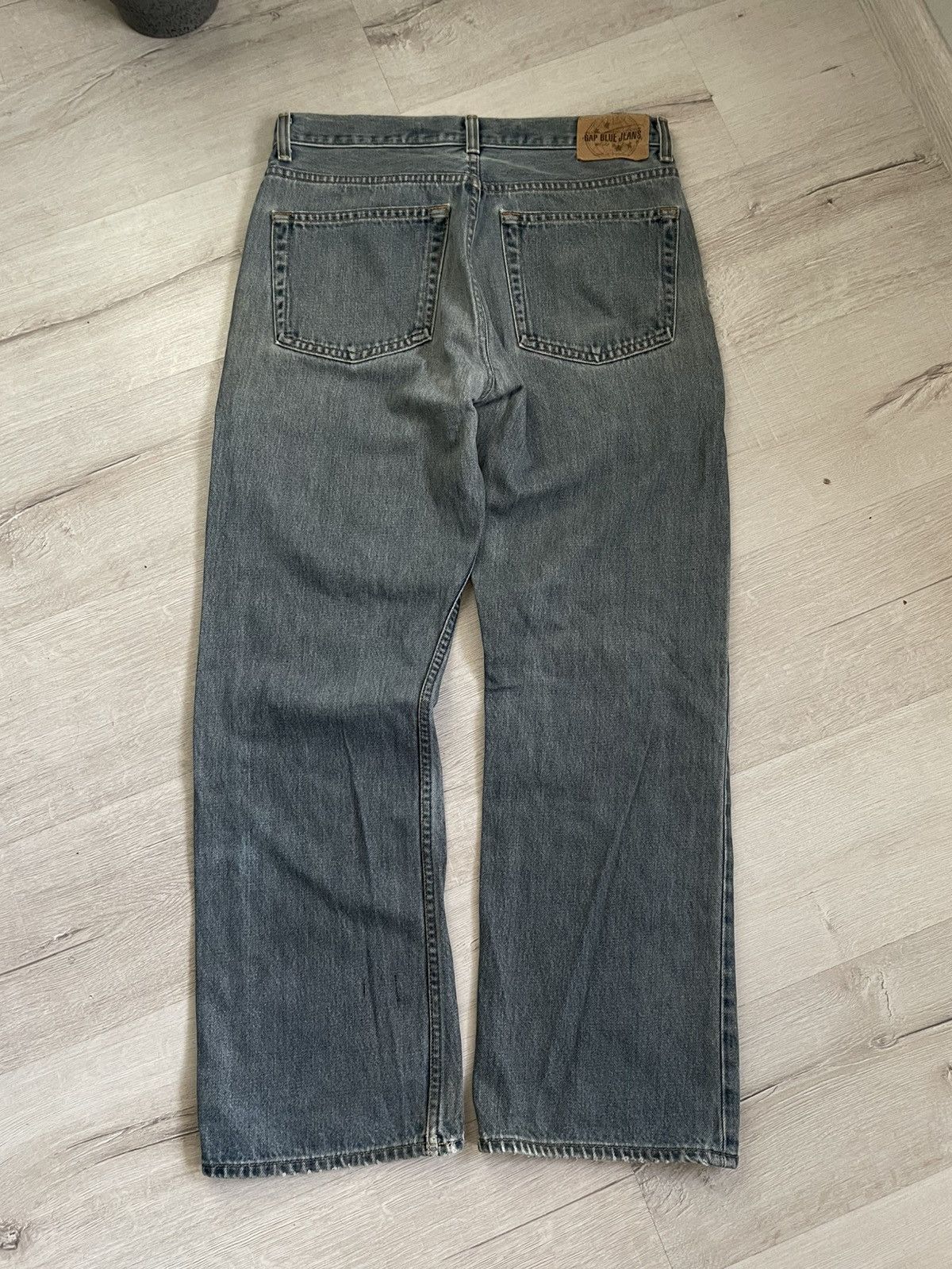 Gap Vintage Washed Gap Jeans Baggy Boot Cut Fit Grunge Y2k Opium Size US 33 - 11 Thumbnail