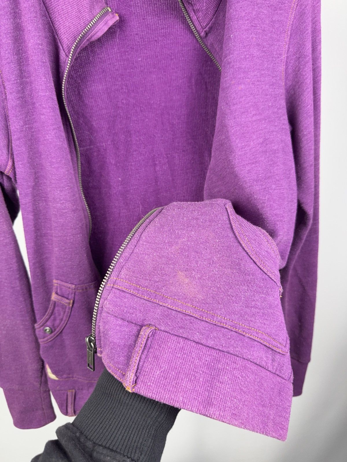 Diesel Y2K 00s Diesel Loungewear Purple Zip Jacket Y2K Track Style Size S / US 4 / IT 40 - 10 Thumbnail