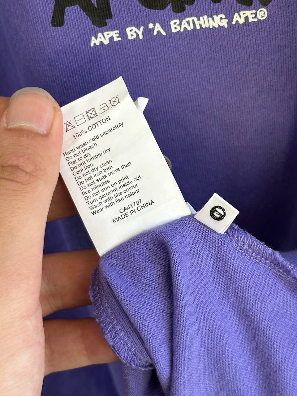 Aape Aape By Bathing Ape Purple Big Logo T-Shirt Size US M / EU 48-50 / 2 - 12 Thumbnail